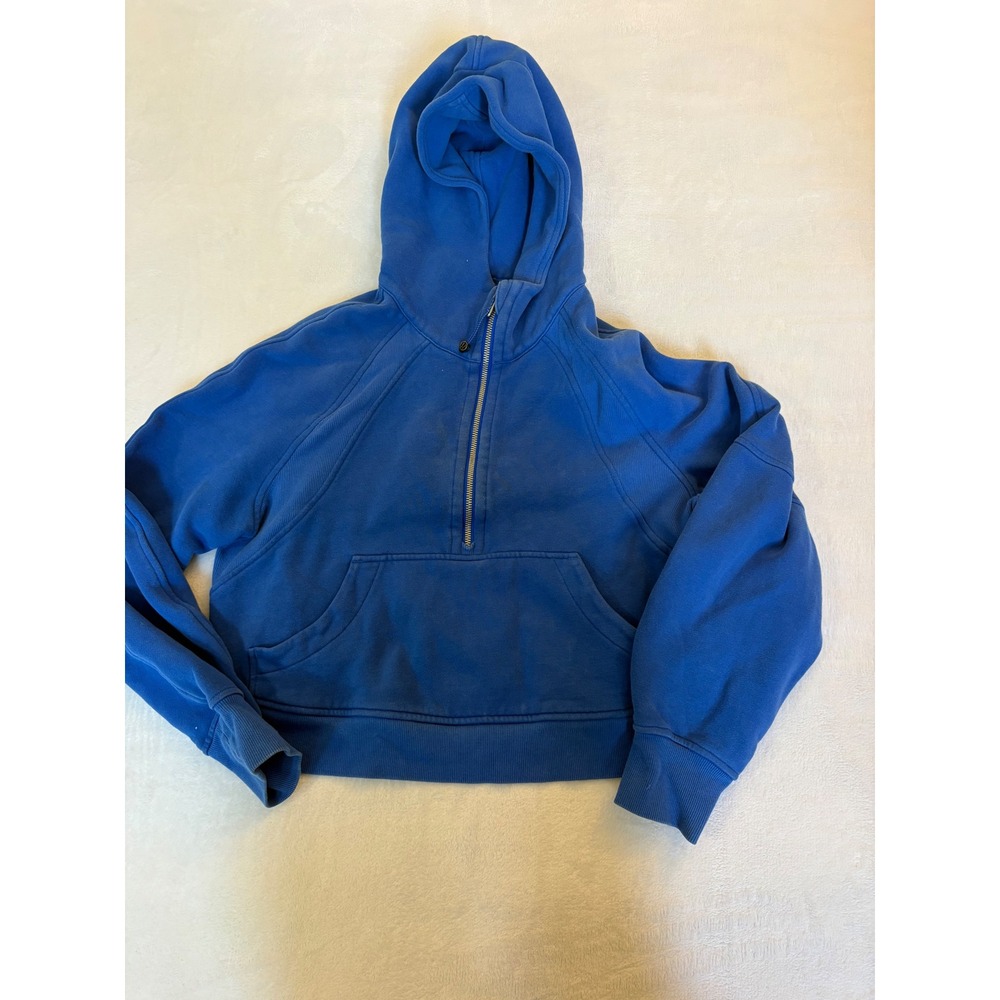 Lululemon Scuba Oversized Half Zip Hoodie Blue XS/S LW3DM4S